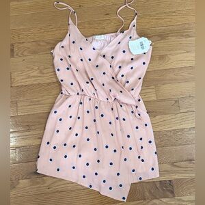 Altar’d State Pink Polka Dot Romper